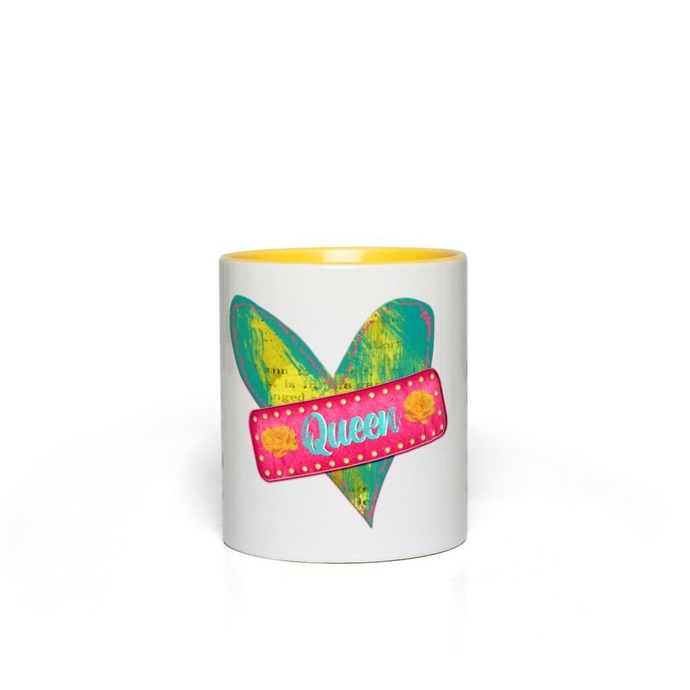 QUEEN OF HEART CERAMIC COFFEE MUGS AND TEA CUPS